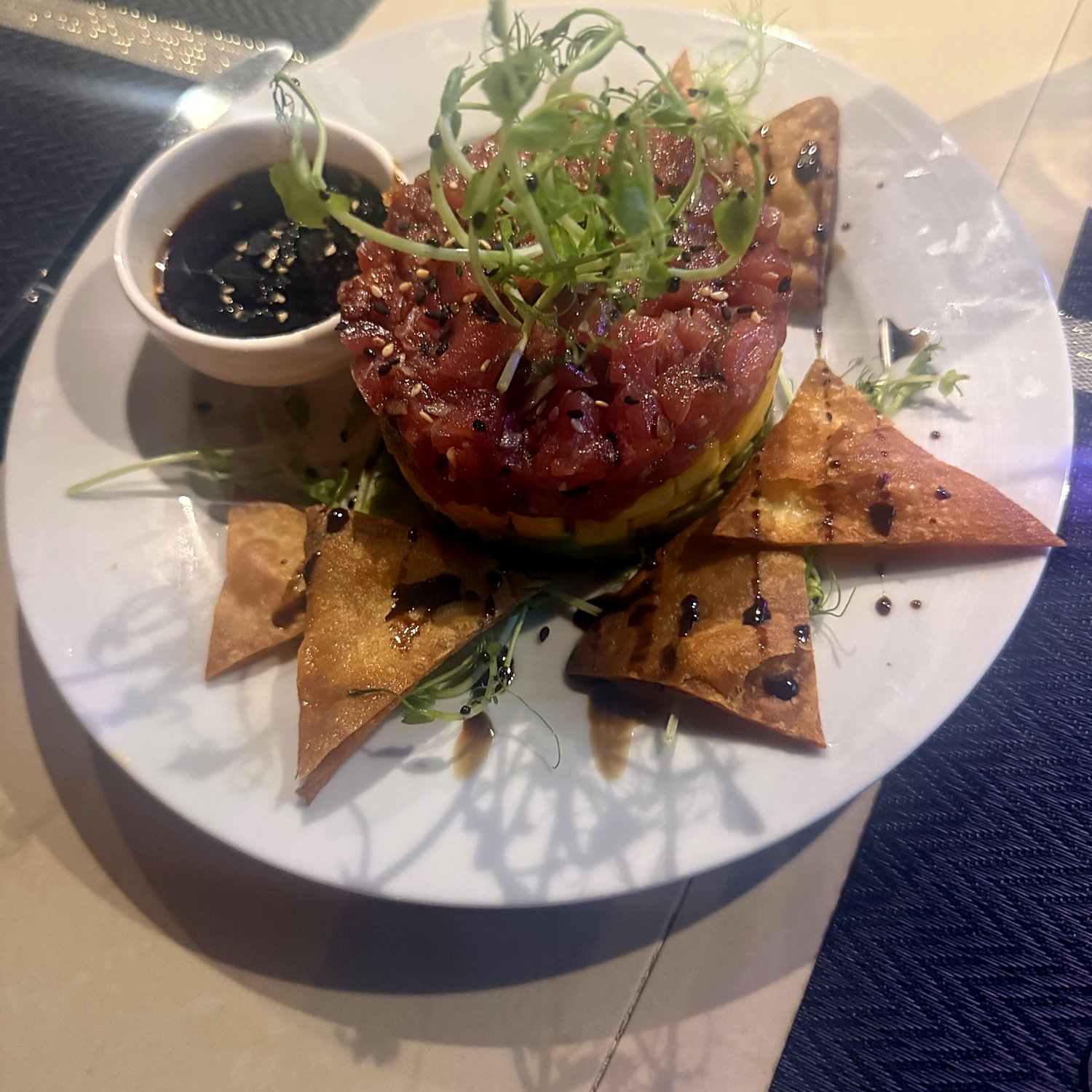 Tuna Tartare with avocado and mango